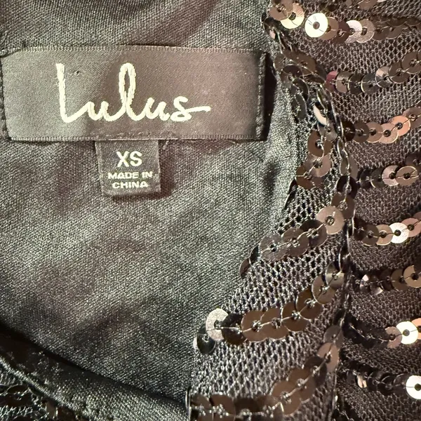 Lulus Elegant Black Sequin Dress - Image 7