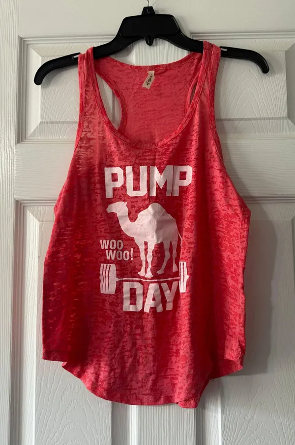 Tough Cookie's Pump Day Burnout Racerback Tank Top is a size Medium - Image 5