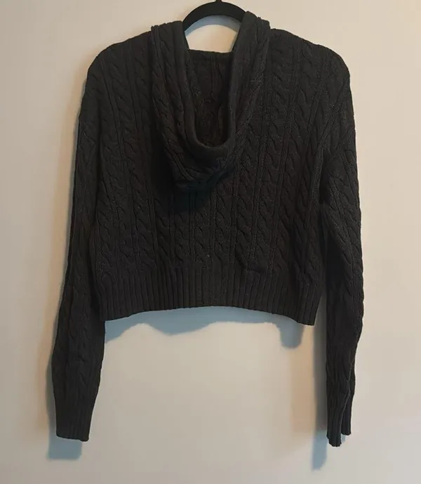 American Eagle Cropped Zip Up Size L - Image 7