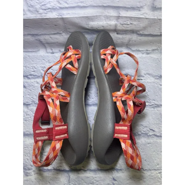 Chacos Sz 9 Wmns ZX/2 Cloud Dual Adjustable Straps Cushioned Sandal Orange/Pink - Image 11