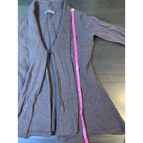 Brunella‎ Gori Merino Wool Cardigan Brown Sweater Women's Medium Boho Artsy - Image 13