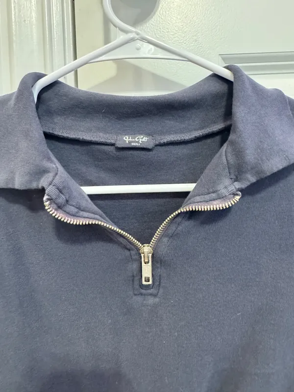 John Galt Half-Zip cropped Sweater - Image 2