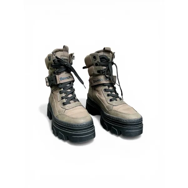 Bench Chunky Platform Combat Boots EU 37 Unisex Y2K Streetwear - Image 2