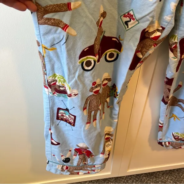 Nick & Nora Women’s Sock Monkey Bowling Slumber Pajama Pants Size‎ Large - Image 6