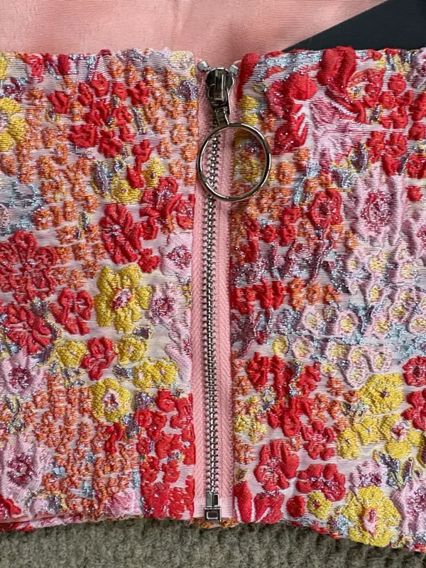 NWT Lulus Ellarina Multi Metallic Tie Strap 2 Piece Dress Size - Image 10