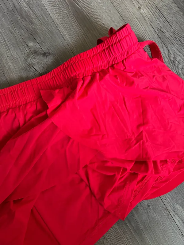 Red Active Flowy Skirt - Image 3