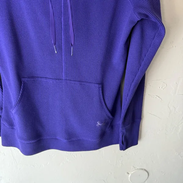 Under Armour ColdGear Purple Waffle Knit‎ Mock Neck Sweatshirt Women's Medium - Image 3