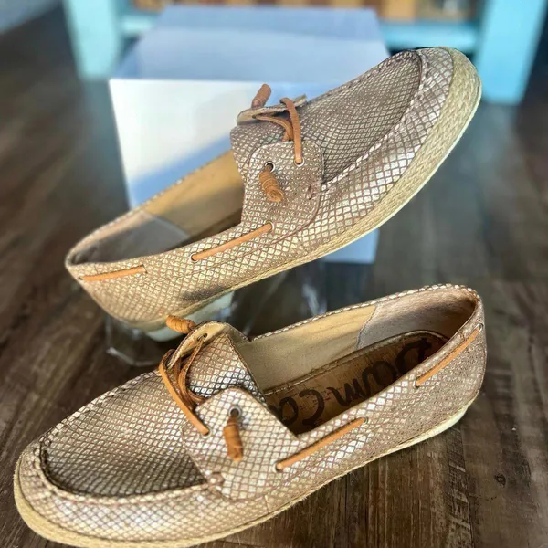 Sam Edelman Boat Shoes Glittery Style Size 10 Womens - Image 6