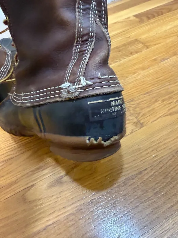 L.L. Bean Boots Original Maine Hunting Shoe Vintage 1980s Women's 6 - Image 7