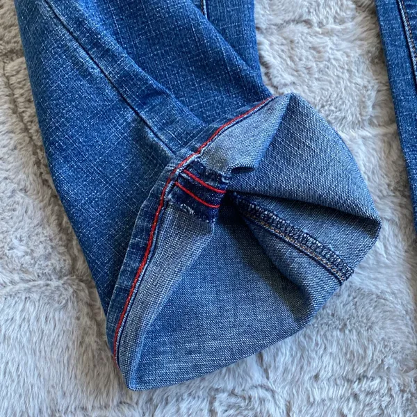 Y2K Von Dutch Flare Boot Cut Low Rise Jeans - Image 9
