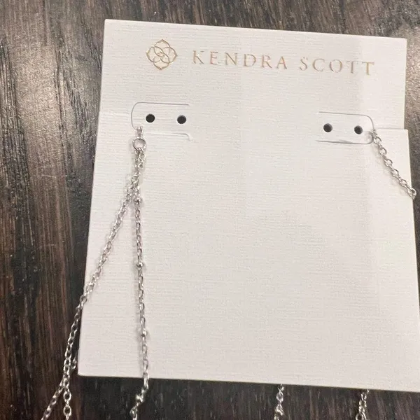 NWT Kendra Scott Silver Multi-Strand Necklace with Pendant - Image 3