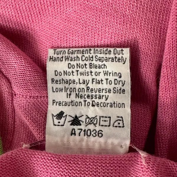 Quacker Factory 2X-Large Cardigan Sweater Button-Up Grasshopper Embroidered Pink - Image 8
