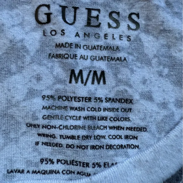 Guess Leopard Print Snake Print Monochrome Crop Top Size Medium - Image 4