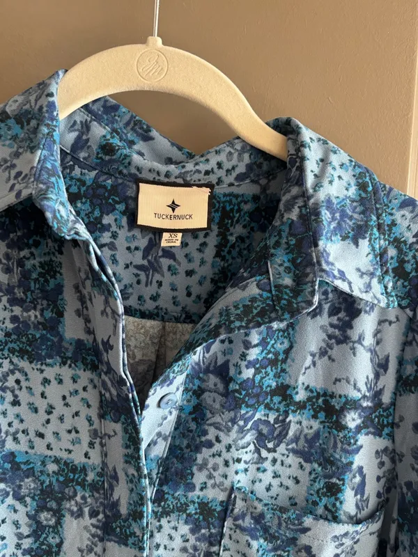 Tuckernuck Trellis Vine Crepe Callahan Shirt Dress - Image 3