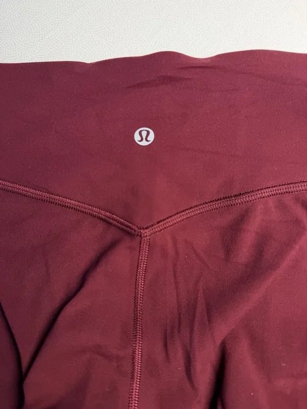 Lululemon Womens Size 8 Burgundy Jogger Pants Stretch Athletic Lounge Pockets - Image 8
