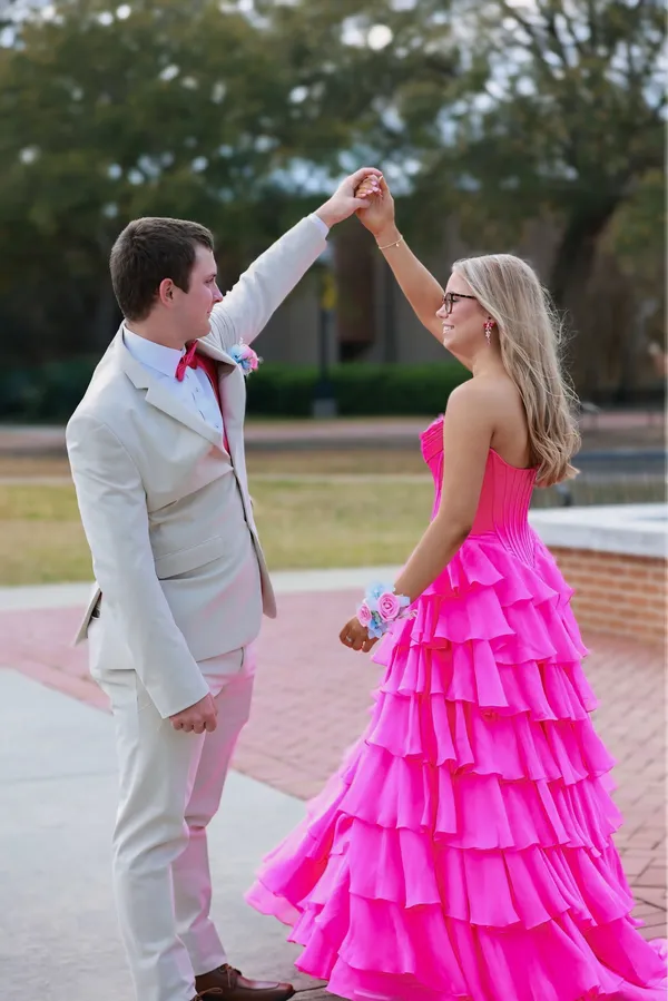 Sherri Hill Prom Dress Pink - Image 2