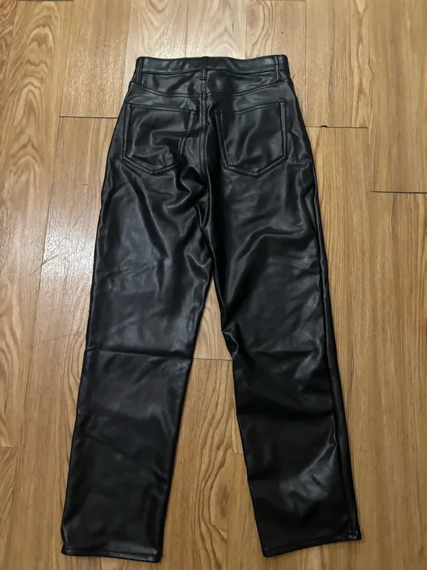 Abercrombie Leather Vegan Pants - Image 2