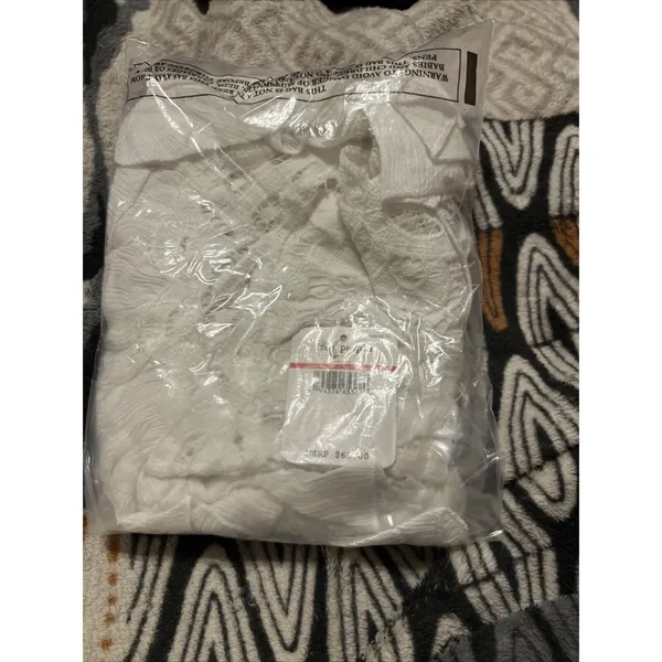 Free People‎ Adella Top Womens Size XS Cami White Lace Ruffled Tank NWT - Image 6