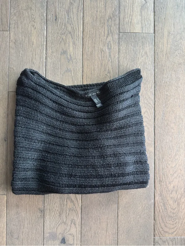FANG Black Open-Knit Boatneck Sweater - Image 6
