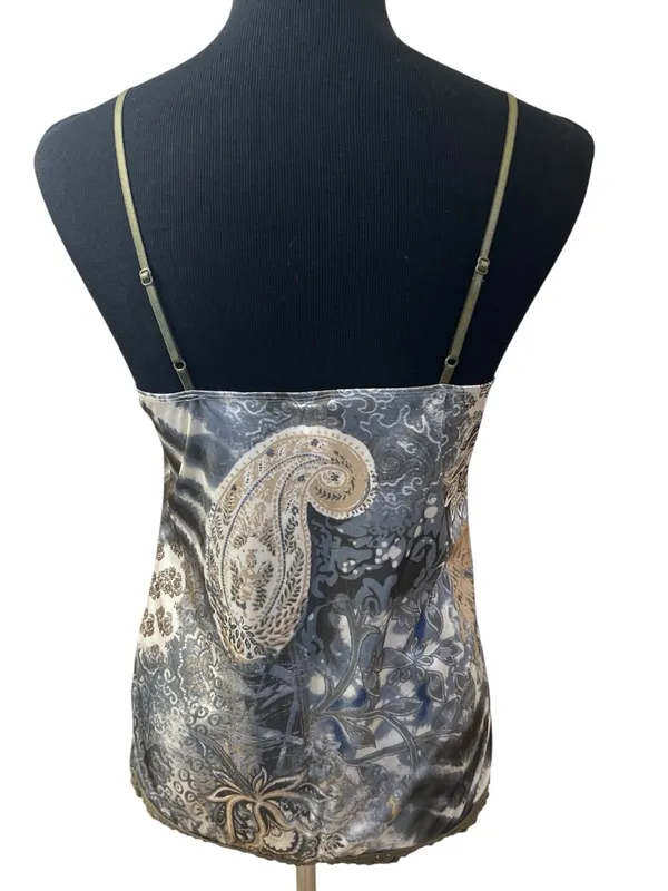Xhilaration Goblincore Fairy Y2K Crochet Trim Satin Cami Tank Top Vampire Diaries Coquette - Image 3