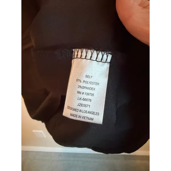 Emerald Sundae Dress Women XS Black Satin Cowl Back Mini Cocktail Party JZE5571 - Image 5