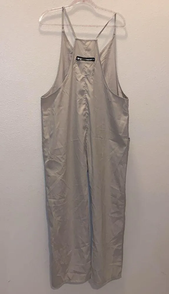 Beige Hot Shot Onesie Kelp Moss Jumpsuit Romper - Image 5
