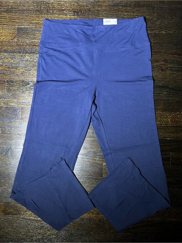 NWT Sonoma Navy Blue Bootcut Legging Yoga Pants XL High Rise - Image 2
