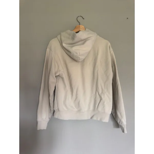 TNA Aritzia Terry Fleece Perfect Fit Hoodie & Mega Fit Joggers Beige Size Small - Image 5