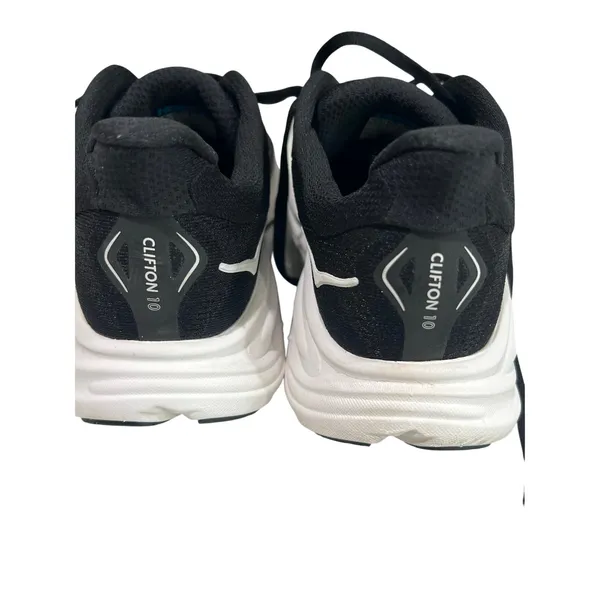 HOKA One One Clifton 10 Women’s 6.5 B Black White Running Shoes 1162031 BWHT - Image 4