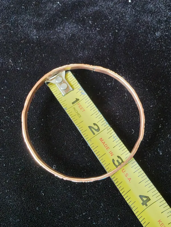 Turquoise and Copper Look Bangle Orange - Image 4