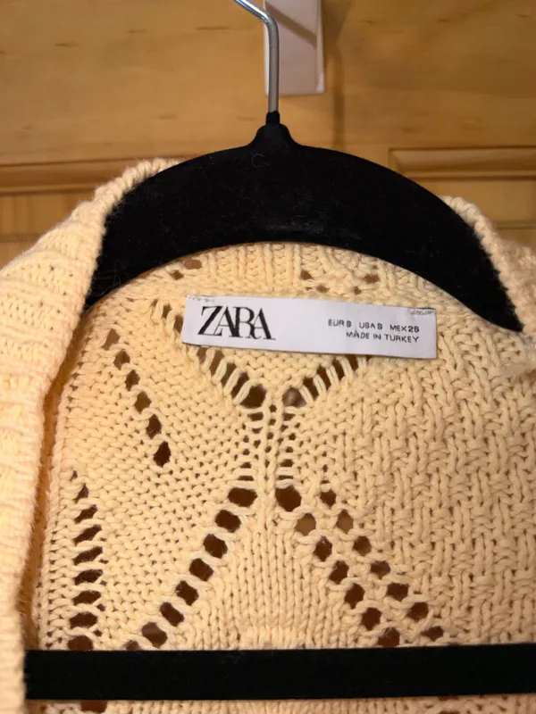 ZARA Yellow Cardigan Knit - Image 2