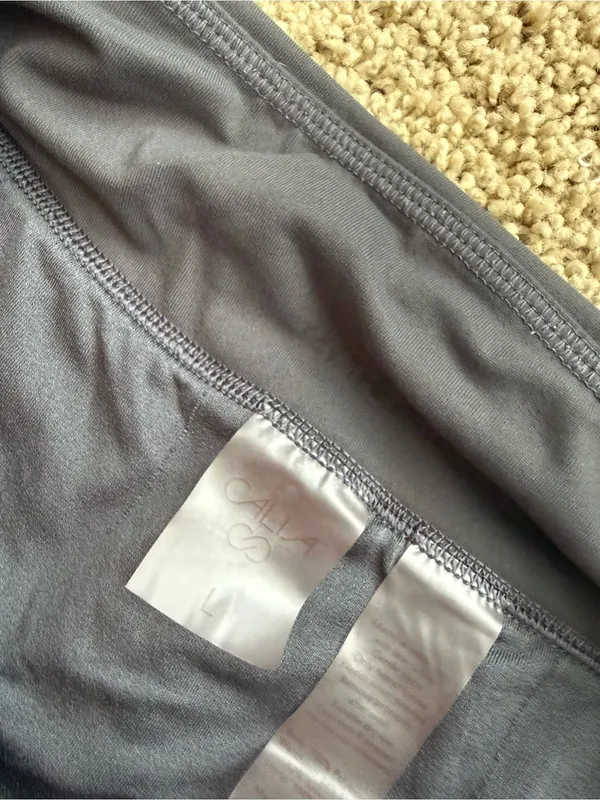 CALIA by Carrie Underwood Charcoal Gray Layered Athletic Shorts - Image 2