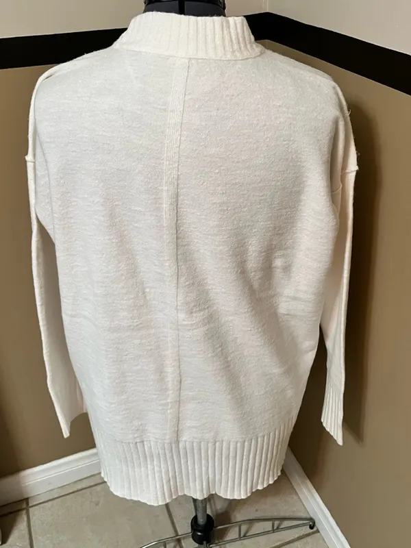 Free People Phoebe Pullover XS oversized boxy tunic style soft lg sleeve - Image 4