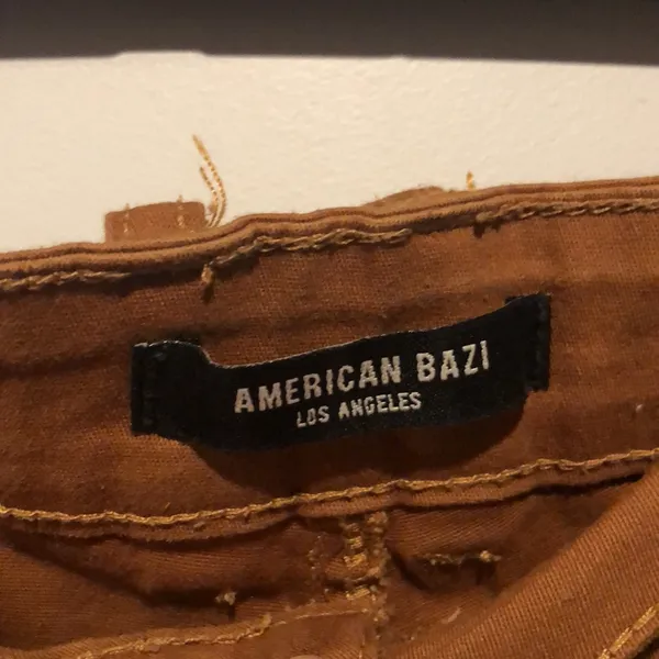 American Bazi Los Angeles Bronze Utility Cuffed Cargo Pants - Image 2