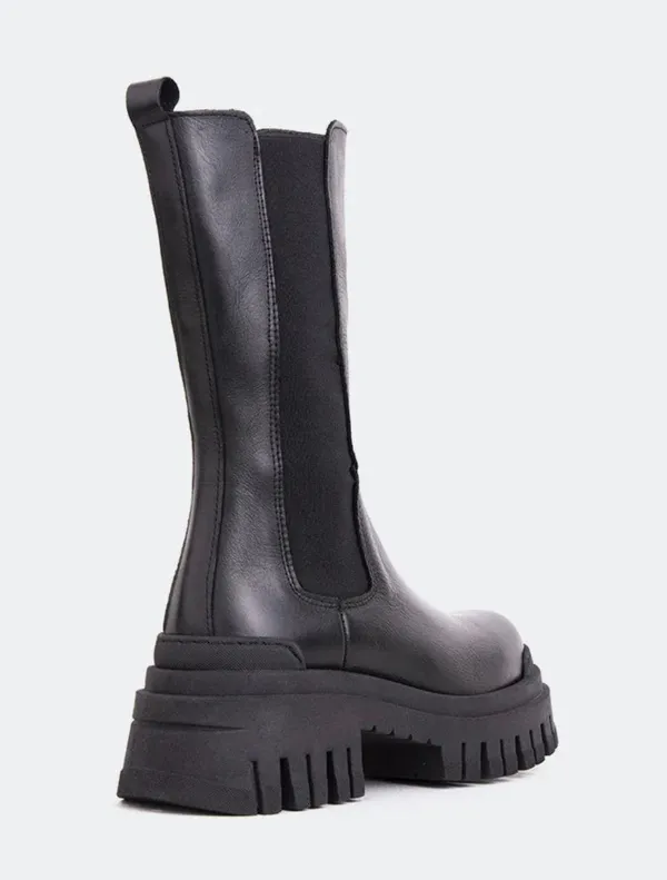 L’intervalle Edmonton Black Leather Boots - Image 3