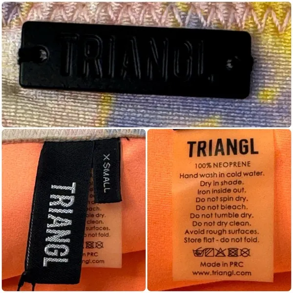TRIANGL Swim Tie Dye Pastel Bikini Bottom Rina Size XS NEW WITH TAGS - Image 5