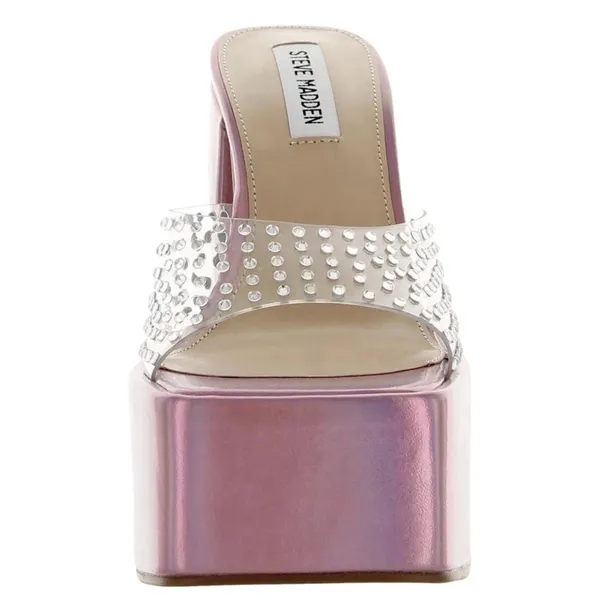 Steve Madden Ruby Heeled SandaI Iridescent RUBY-IRI Women's Size 8.5 Medium - Image 2