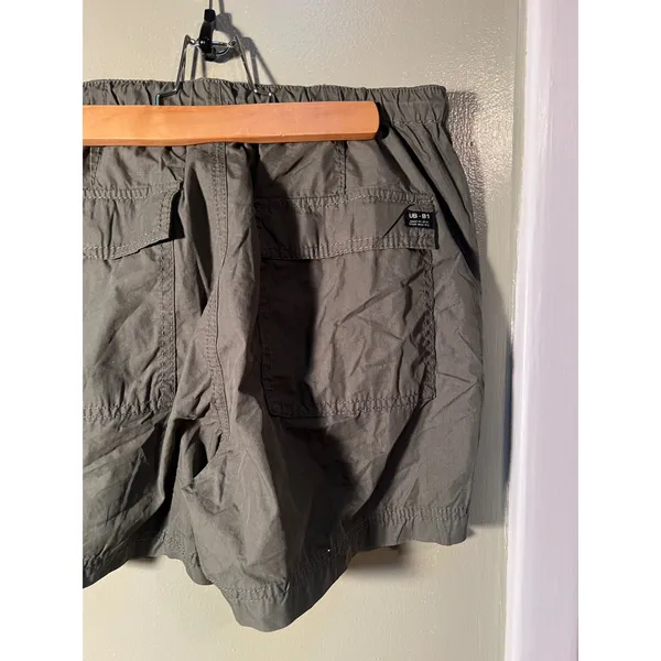 Unionbay Women's Size Large Luca Kale Parachute Shorts Dark Green Cotton Nylon - Image 9
