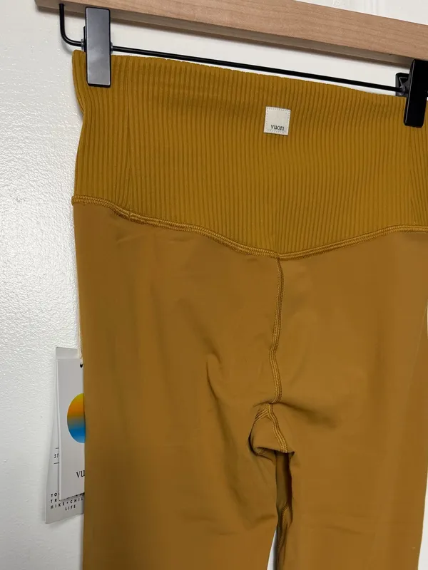 NWT VUORI Rib Studio Dark Golden Leggings - Image 6