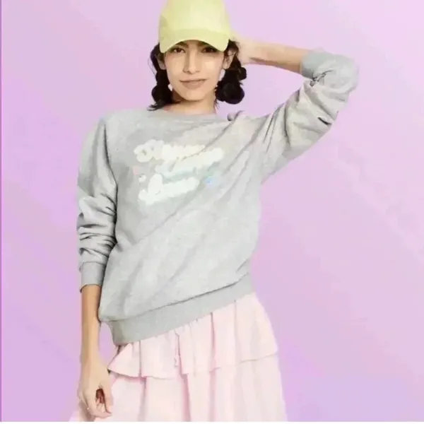 Stoney Clover Lane Heather Gray Sweatshirt top shirt woman’s large EUC - Image 2