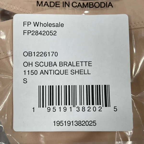 Free People Intimately Bra Oh Scuba Small Bralette Antique Shell Convertible - Image 10