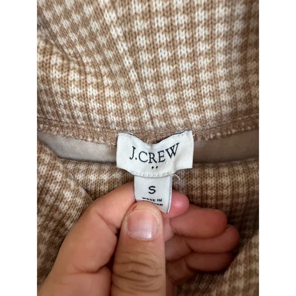 J.Crew Long-sleeve funnelneck pullover in Vintage Sandstone Dust size small - Image 4