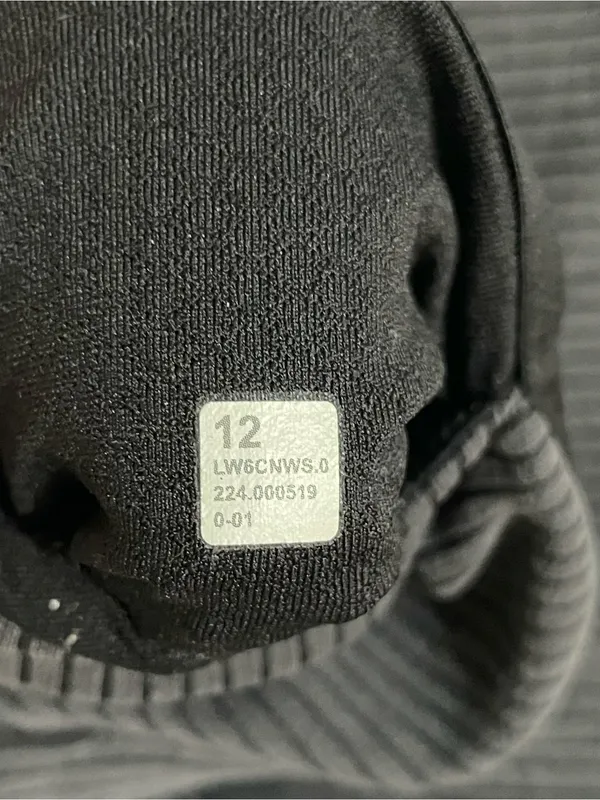 lululemon Ribbed Softstreme Zip leg High Rise Cropped 25” Pants Black Size 12 - Image 8