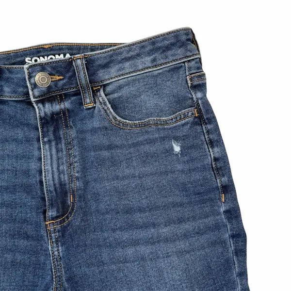 Sonoma Goods For Life Womens 6 Jeans Flare High Waisted Denim Distressed - Image 8