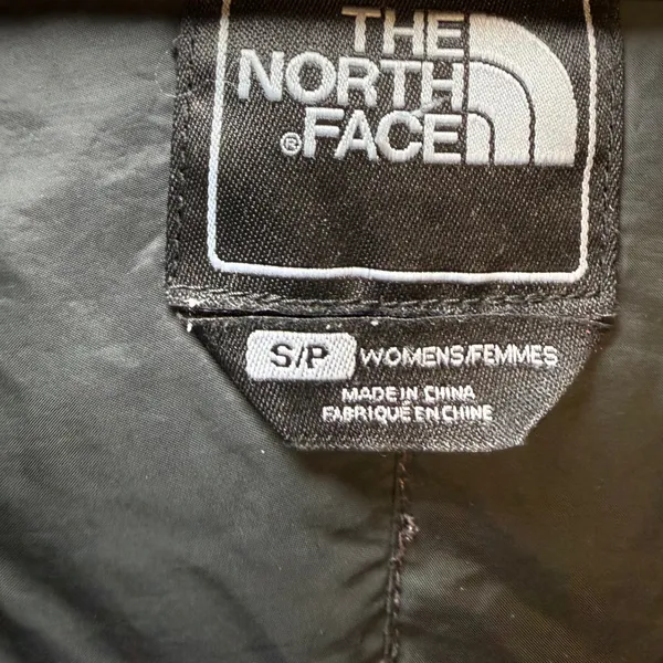 The North Face Womens 600 Fill Down Quilted Long Parka Puffer Jacket Black Small - Image 2