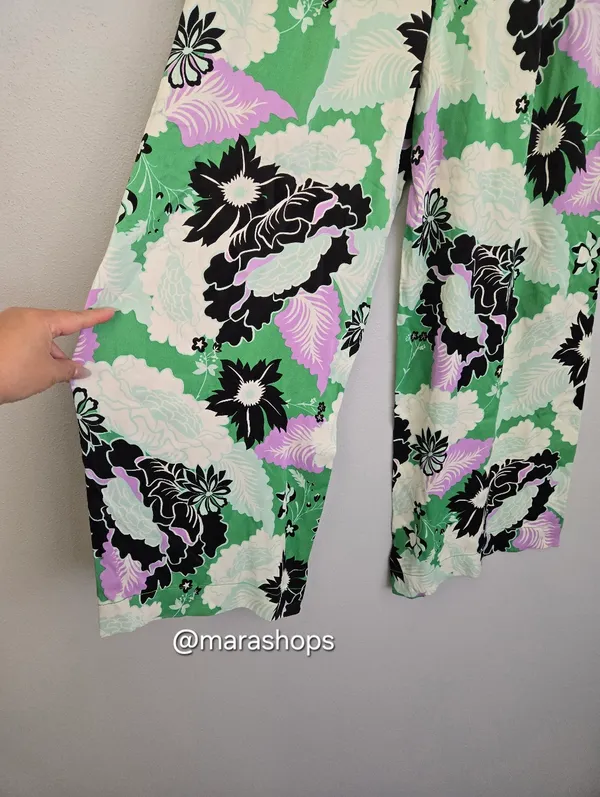 Maeve Printed Wide Leg Trousers - Image 8