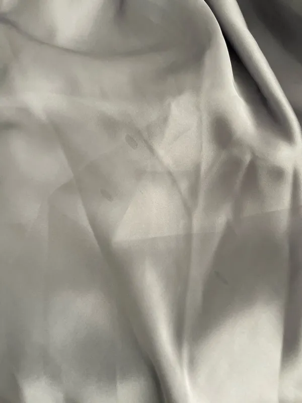 Zara Silver Satin Effect Cut Out Back Midi Dress - Image 7