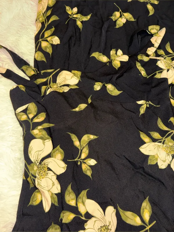 NEW Reformation Yale floral black maxi dress sz 8 - Image 6
