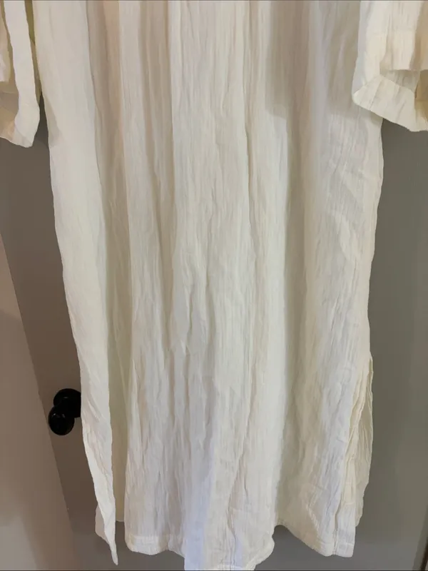 Madewell Lightestspun Cover-Up Maxi Shirtdress Lighthouse Small - Image 11