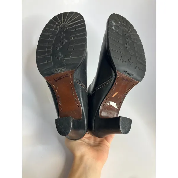 Cole‎ Haan Womens Black Leather Chelsea Heeled Ankle Boots Size 8.5 B - Image 10